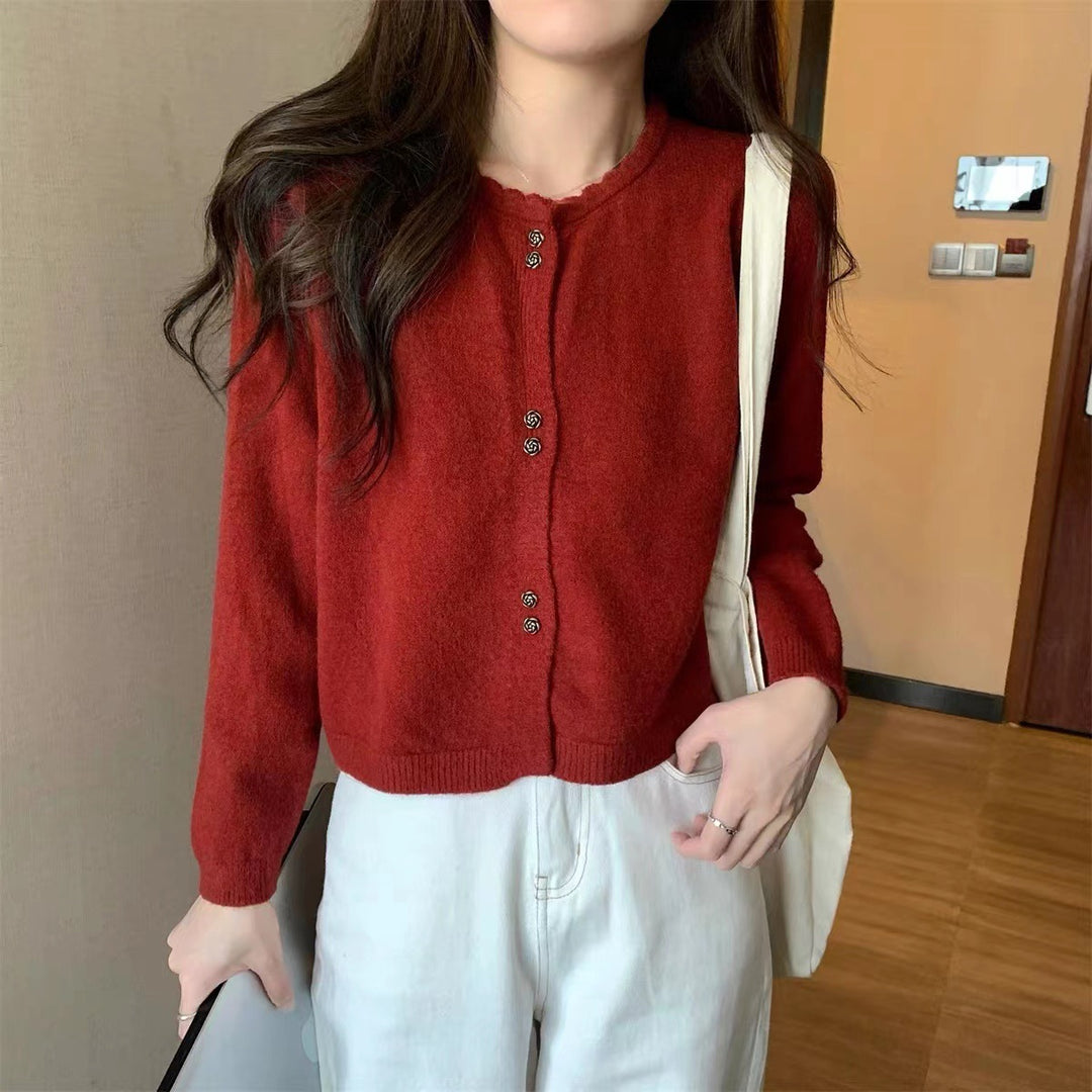 Women Élégant Cardigan avec Détails de Bouton Chic & Stil