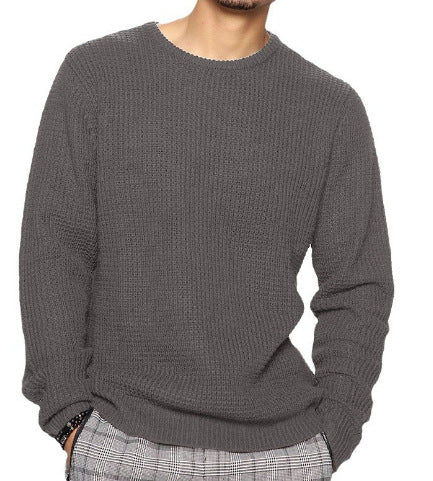 Men's Structured Sweater with Round Neck Lune London