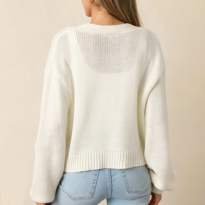 Casual women's vest with fruity appliqués and open sleeves Lune London