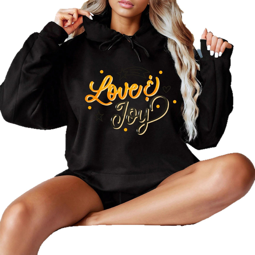 Sweat à capuche pour femme avec un design inspirant Love & Joy Chic & Stil