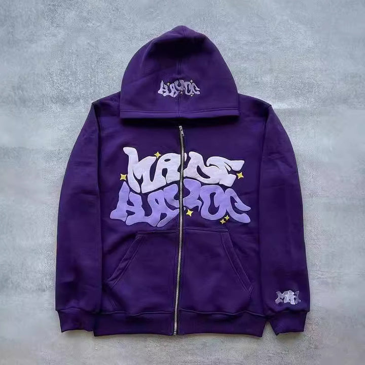 Veste à capuche pour femmes avec lettrage graphique et coupe décontractée Chic & Stil
