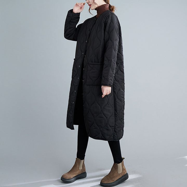 Lune London | Padded Jacket - Oversized Fit - Long Length - With Hood and Zipper