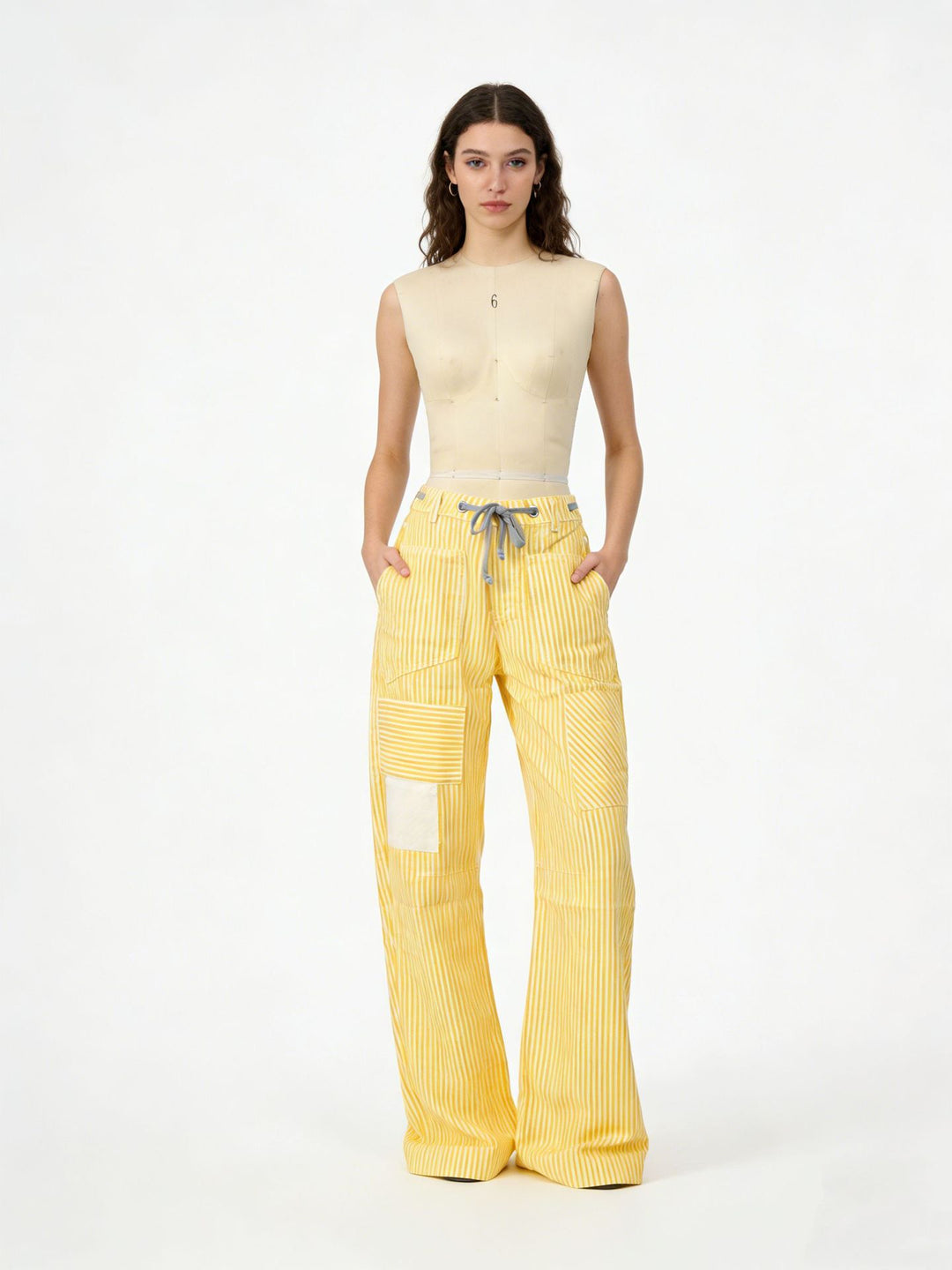 Women's wide cargo pants with practical pockets and unique design Lune London