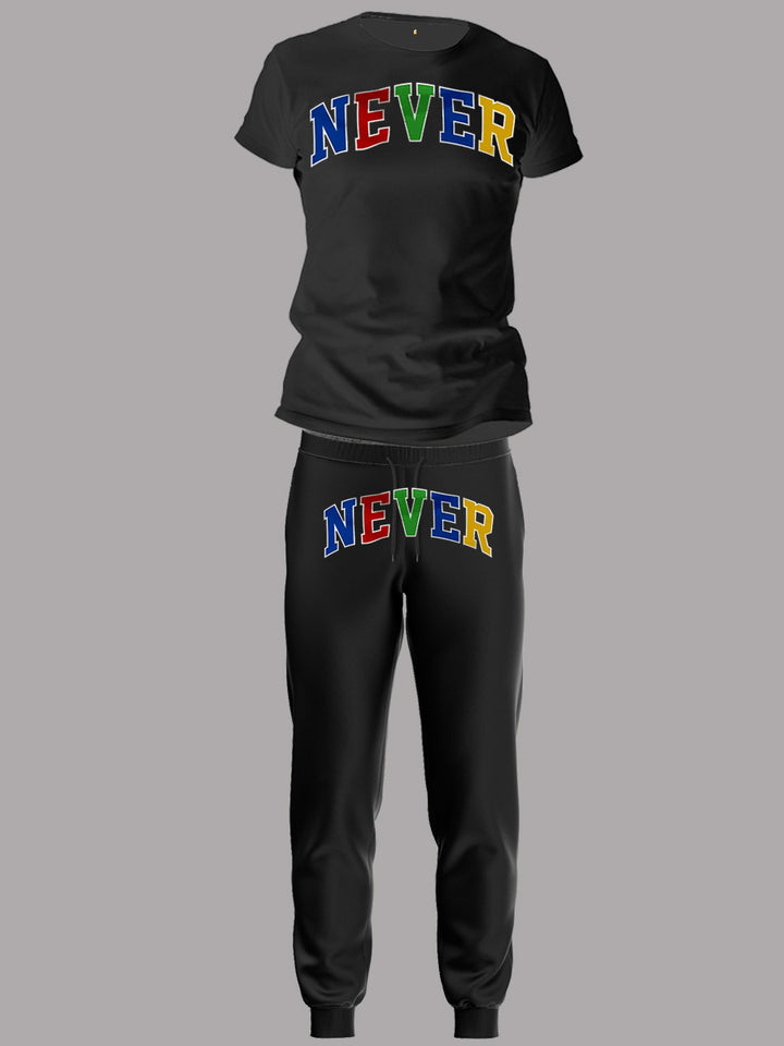 Ladies' sports set with motivational print Lune London