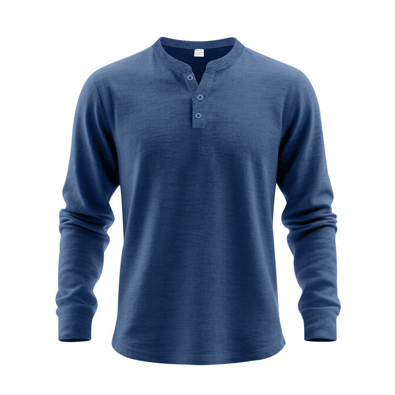 Men's long sleeve shirt with button placket Lune London