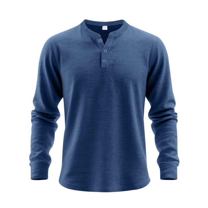 Men's long sleeve shirt with button placket Lune London