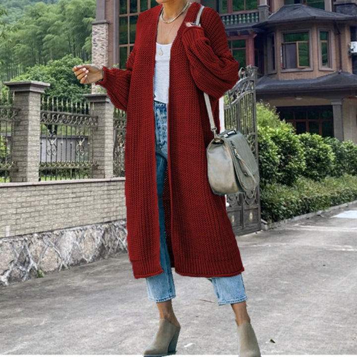 Women Thick Knit Long Cardigan Lune London