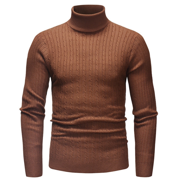 Elegant turtleneck sweater for men in fine knit Lune London