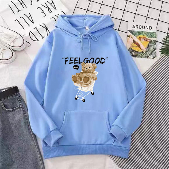 Women's hooded sweatshirt with unique animal motif Chic & Stil