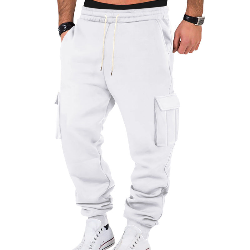 Men's cargo jogger pants with elastic waistband and handy pockets Lune London