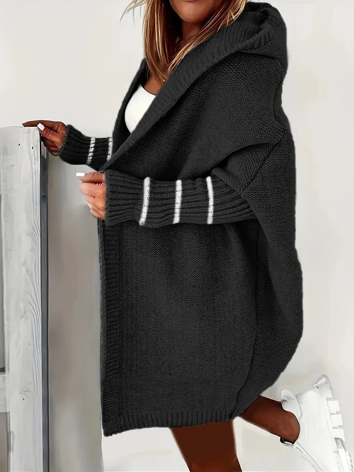 Lune London | Women Cozy Cardigan with Hood and Loose-Fitting Design