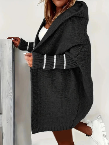 Lune London | Women Cozy Cardigan with Hood and Loose-Fitting Design