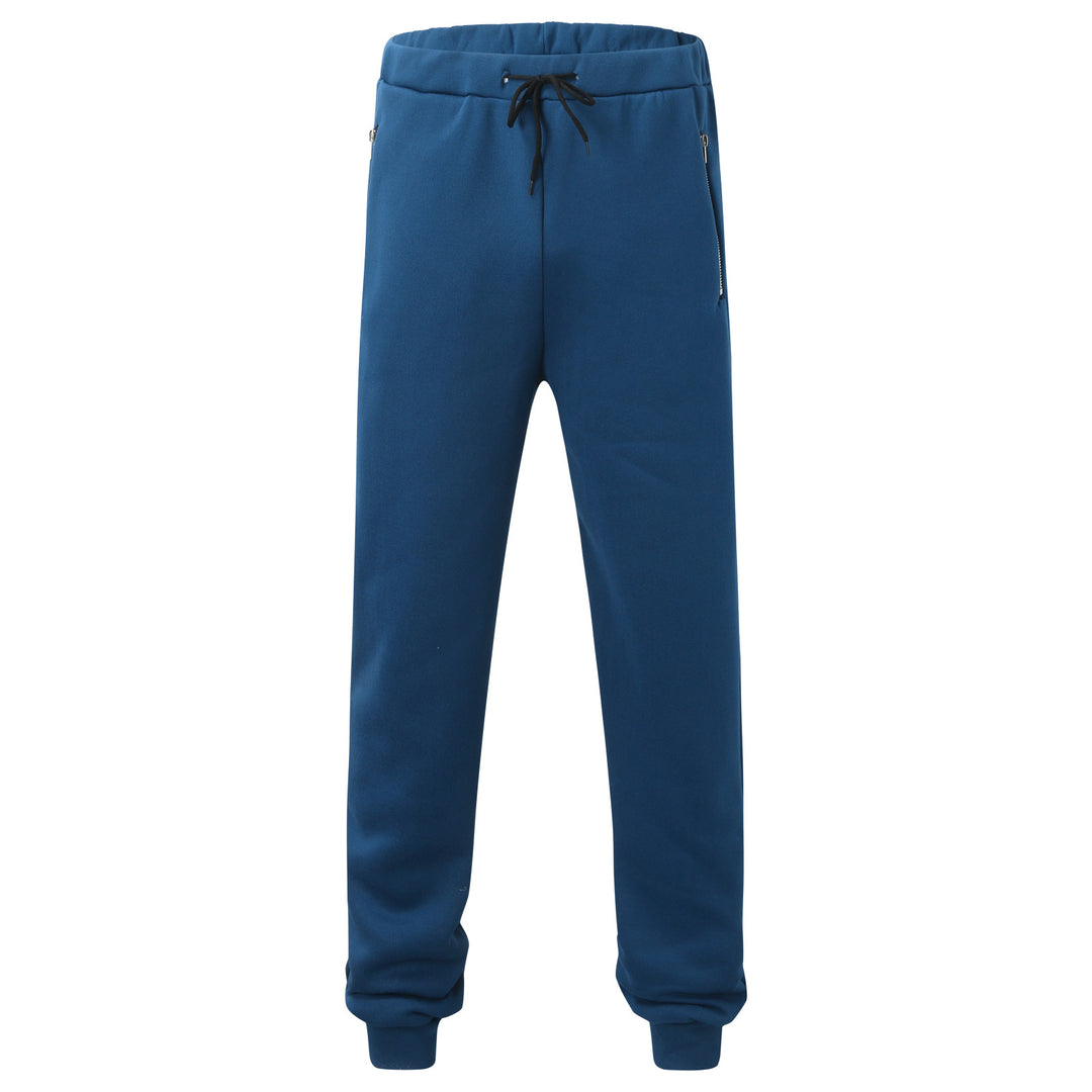 Sporty men's jogging pants with elastic waistband and side zip pockets Lune London