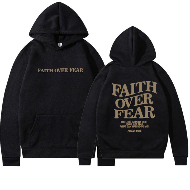 Women's hoodie with inspirational lettering and high-quality cotton Lune London