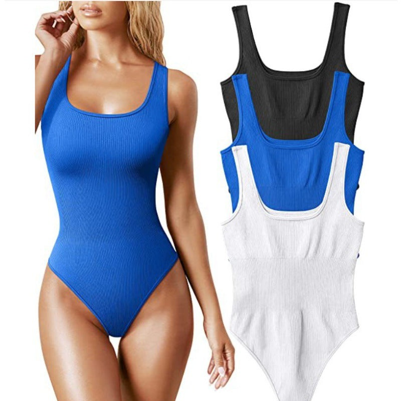 Lune London High Neck Ribbed Women's Swimsuit