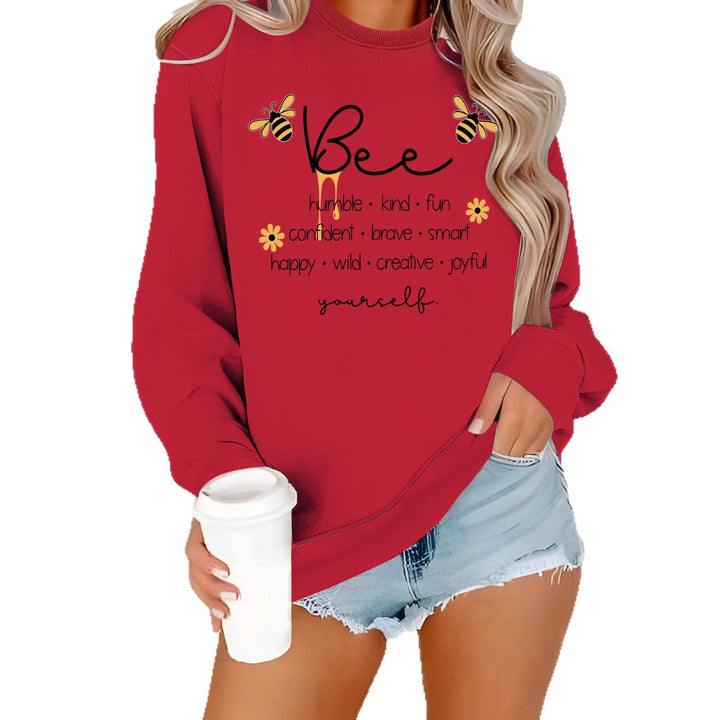 Sweat à capuche pour femmes avec motif d'abeille inspirant et affirmations positives Chic & Stil