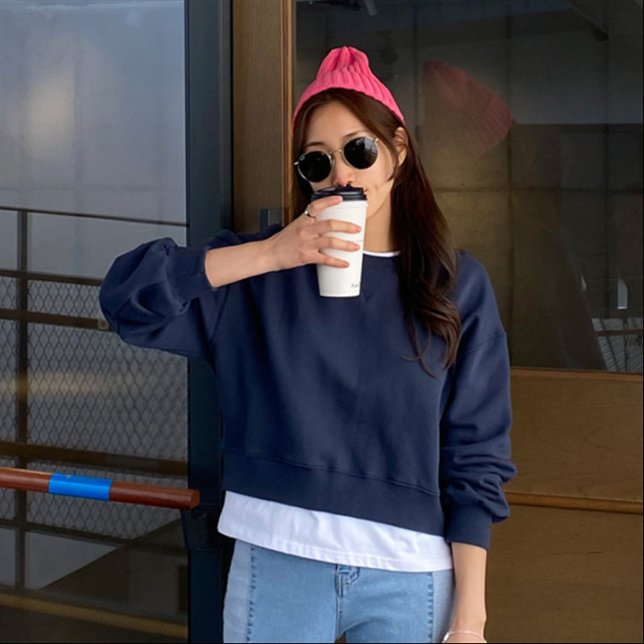 Sweatshirt décontracté pour femmes avec des manches volumineuses Chic & Stil
