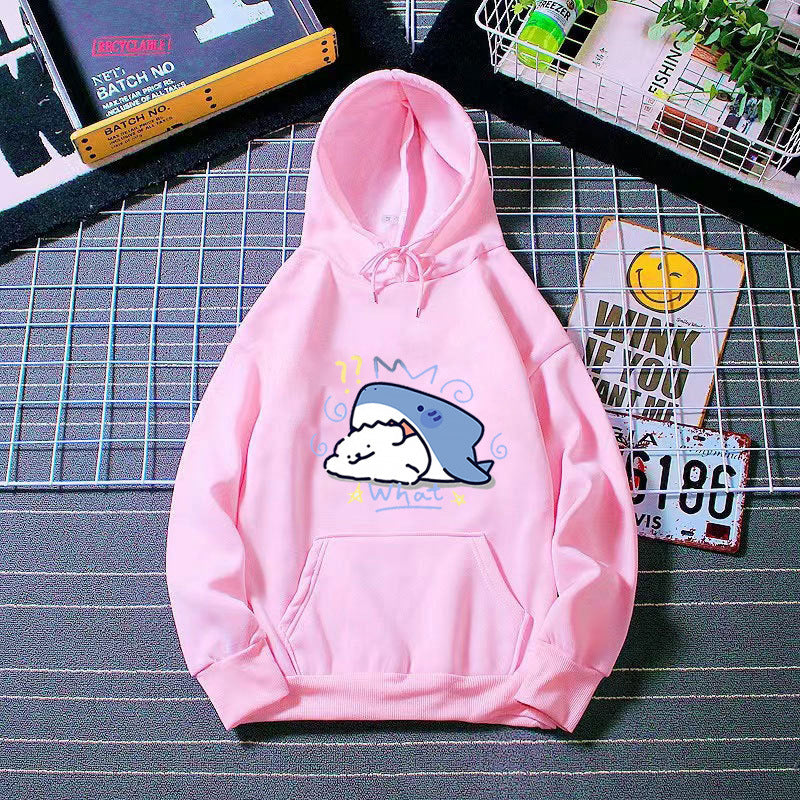 Women's hoodie with playful whale motif Chic & Stil
