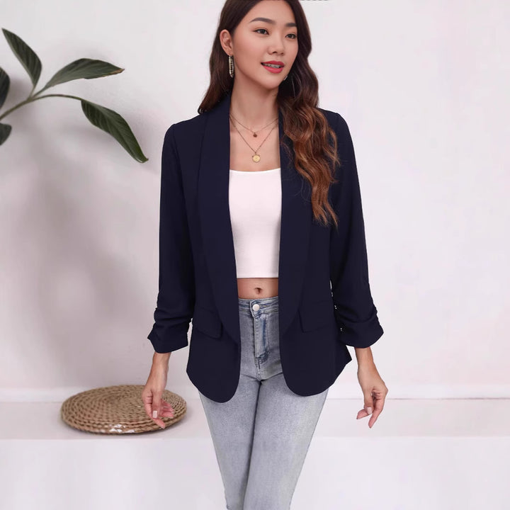 Women's Elegant Blazer with Relaxed Fit and Practical Pockets Lune London