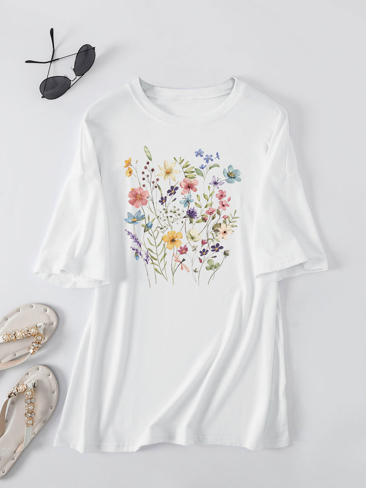 Chemisier d'été décontracté pour femmes avec imprimé floral Chic & Stil