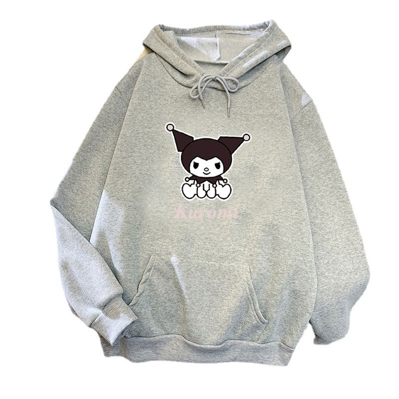 Women's hoodie with cute cow motif and high-quality fleece lining Chic & Stil