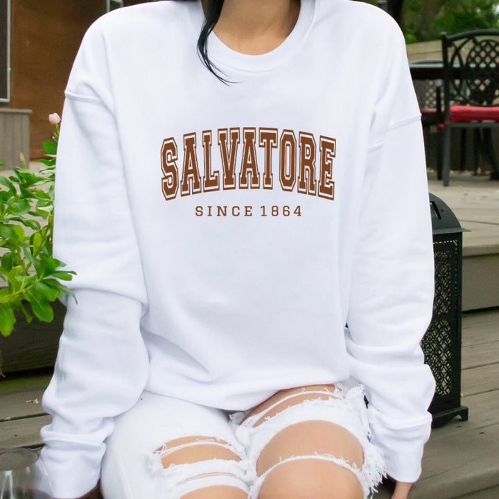 Women's sweatshirt with vintage print and comfortable fit Lune London