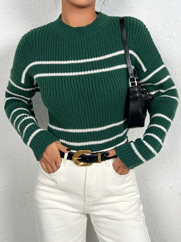 Striped knit sweater for women Lune London