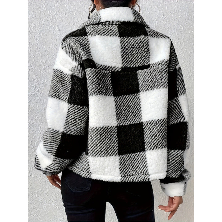 Women Fleece-Chevron-Jacket Lune London