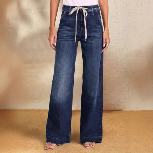Loose high-waisted denim pants for women Lune London