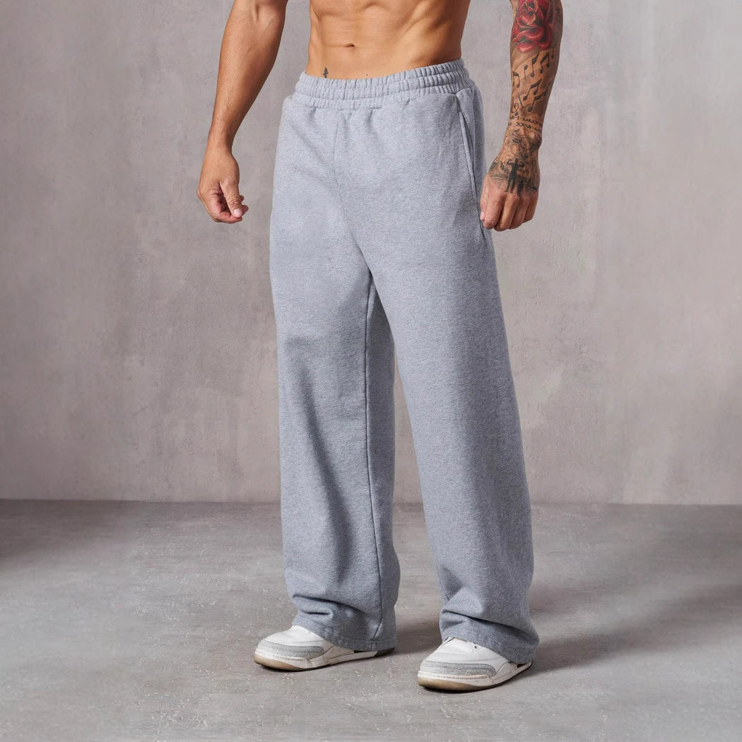 Men's relaxed leisure pants with wide cut and elastic waistband Chic & Stil