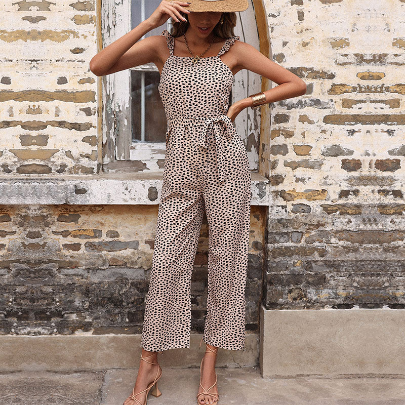 Women Leisure Jumpsuit With Wide Legs Lune London