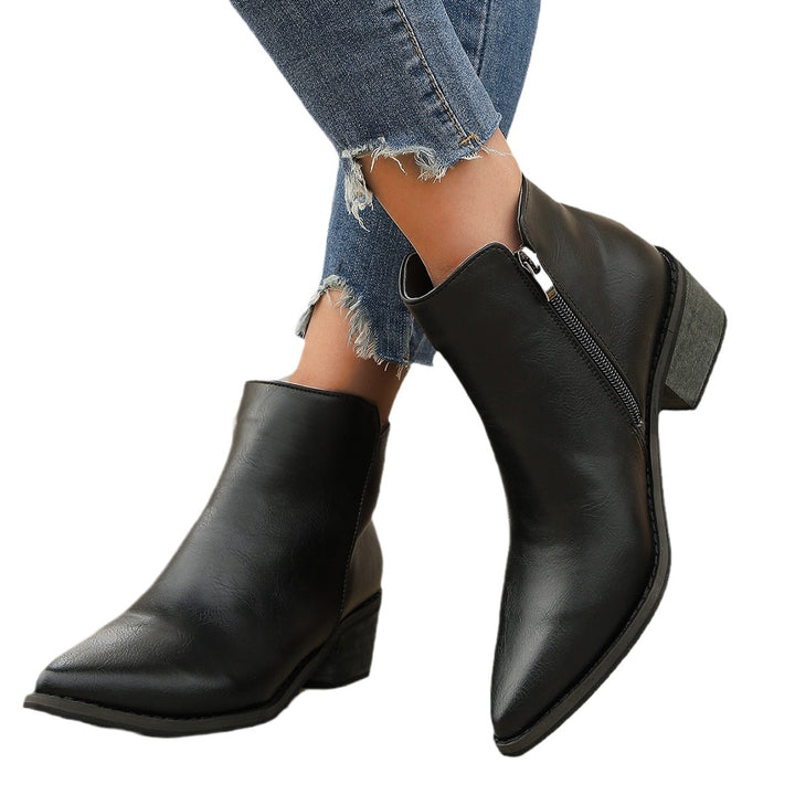 Elegant stiletto heels for women with a pointed toe and side zipper Lune London