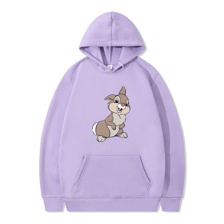 Women's hooded sweatshirt with cute rabbit design and comfortable kangaroo pockets Lune London