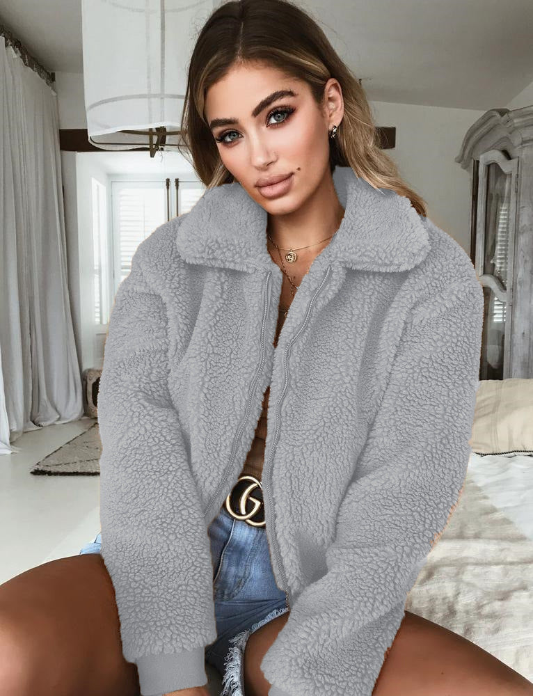Comfortable polar bomber jacket for women Lune London