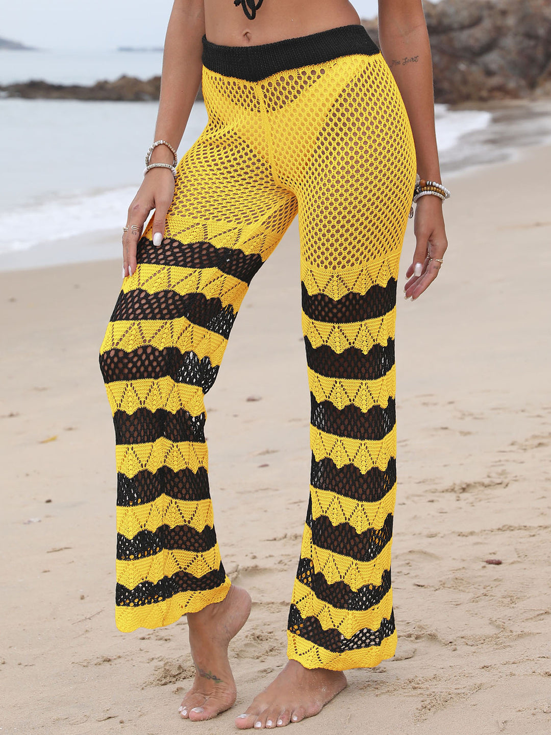 Ladies Crochet Beach Pants Lune London