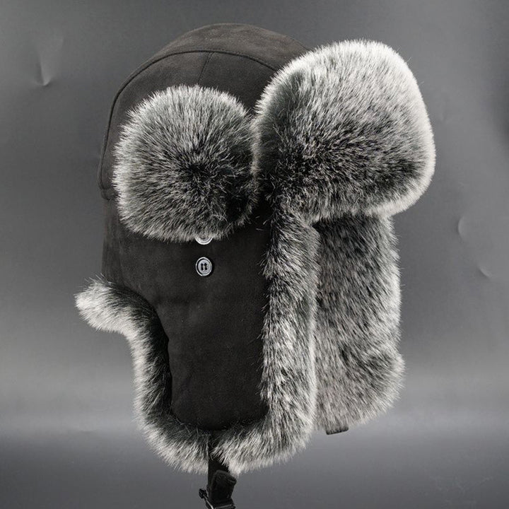 Women's warm faux fur hat with ear protection Lune London
