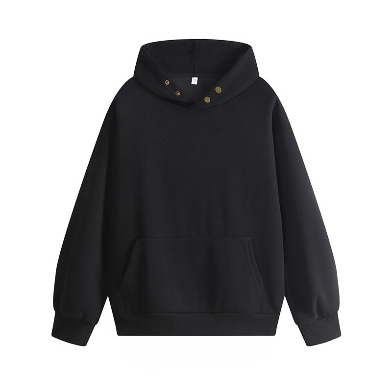 Hooded sweatshirt for women with innovative cut and practical snap buttons Lune London