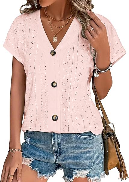 Sewn blouse for women with button placket Lune London