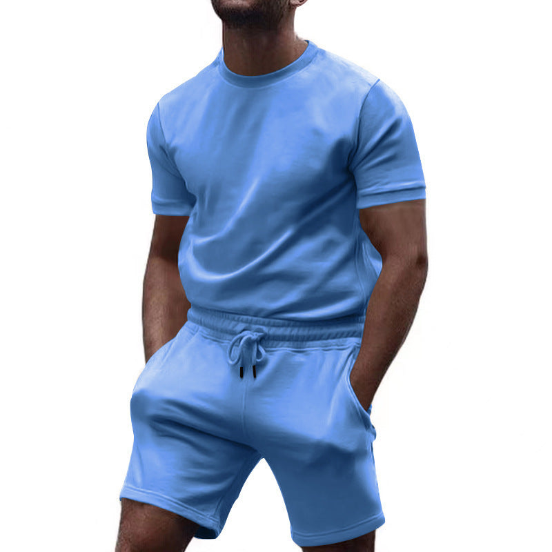 Short sleeve sports set for men with elastic waist Lune London