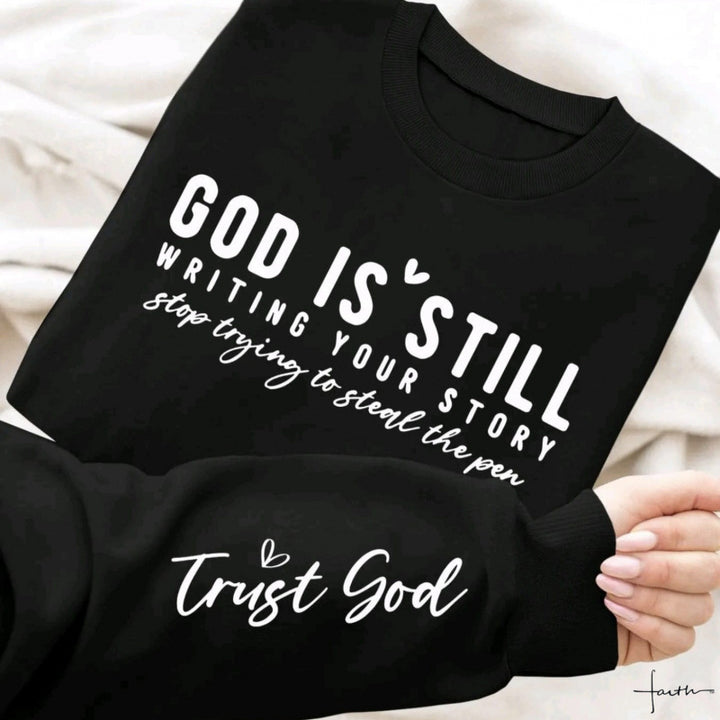 Pull femme avec imprimé inspirant et coupe décontractée Chic & Stil