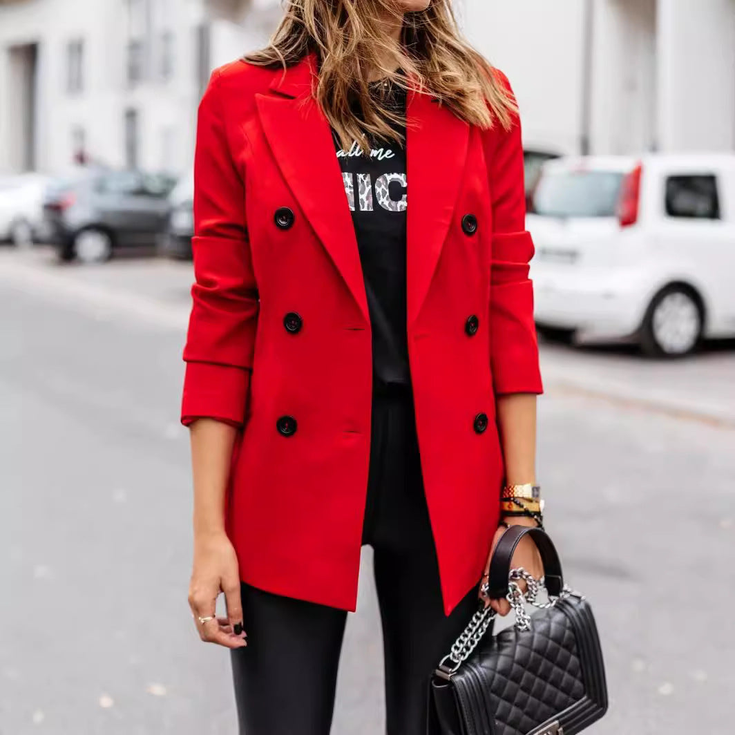 Lune London | Women's elegant tailored blazer with double button placket
