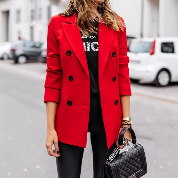 Lune London | Women's elegant tailored blazer with double button placket
