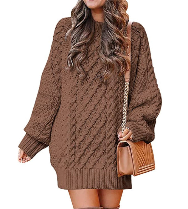 Oversized knitted sweater for women with relief pattern Lune London
