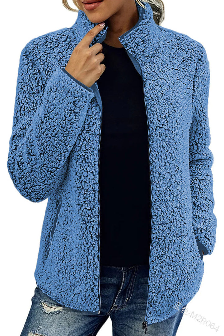 Veste en fleece pour femme avec col haut et toucher doux Chic & Stil
