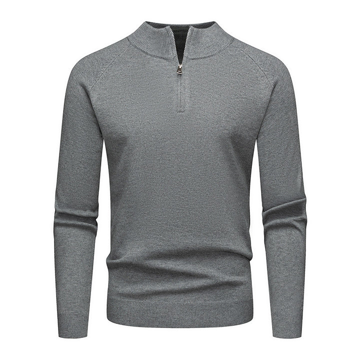 Fashion sweater for men with a short zipper Lune London