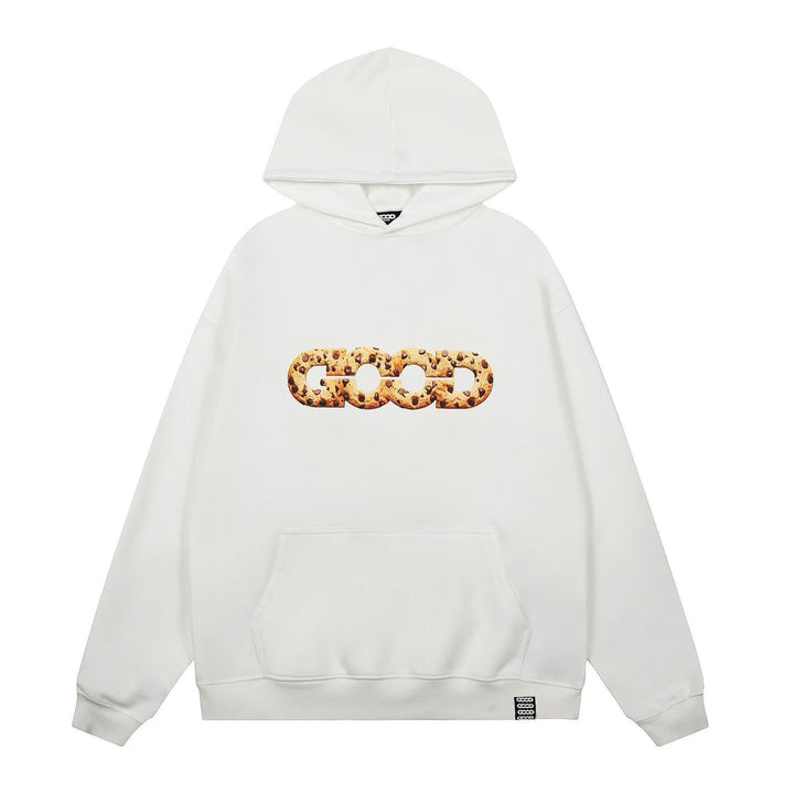 Women's hooded sweatshirt with trendy cookie design Chic & Stil