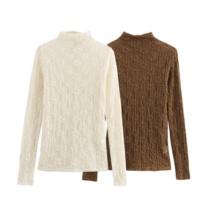 Women knitted turtleneck sweater Lune London