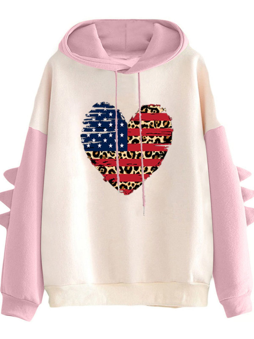 Women's hoodie with unique heart design and trendy details Chic & Stil