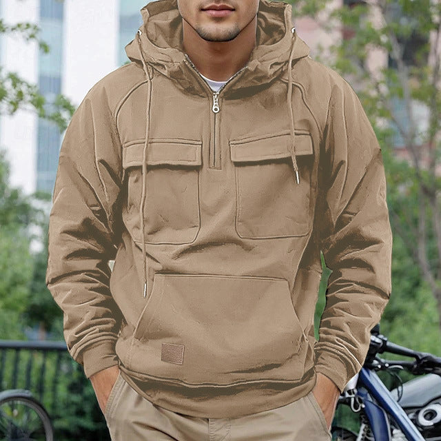 Trendy hooded jacket for men with practical pockets Lune London