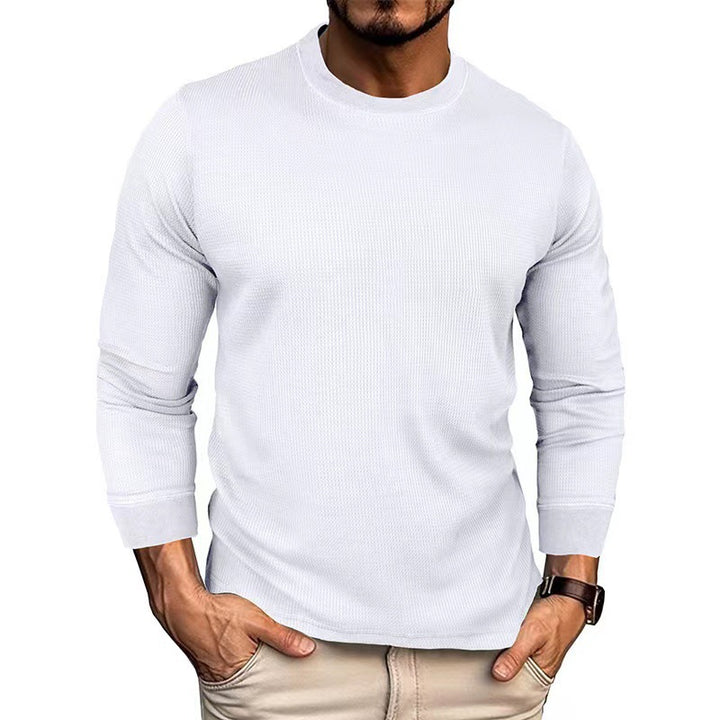 Long sleeve t-shirt for men in breathable ribbed material Lune London